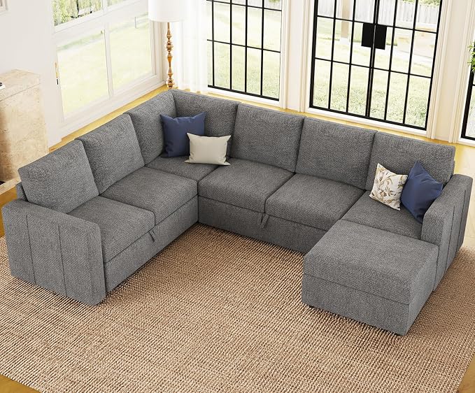 Belffin Modular Sectional Sleeper Sofa - Image 4