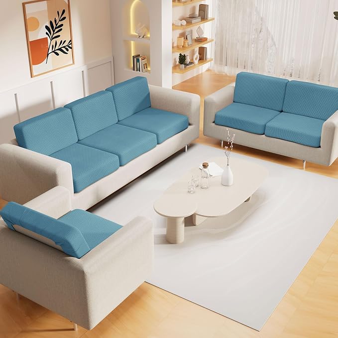 hyha Waterproof Sectional Couch Covers, Non Slip Sofa Couch Cushion Covers L - Image 2