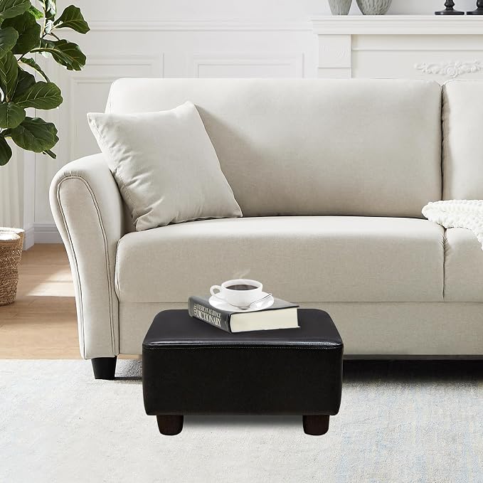 CAROLMADE Small Foot Stool Ottoman Footstool - Image 2
