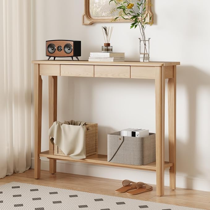 AQIMUELE Wood Console Table by AQIMUELE