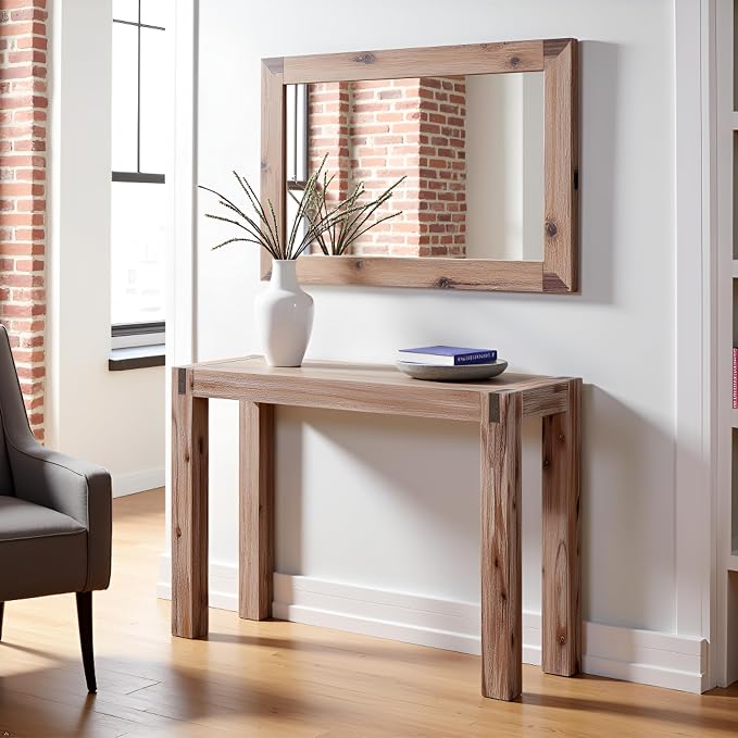 Alaterre Furniture Woodstock 40-Inch Console Table – Modern Farmhouse Entryway - Image 5
