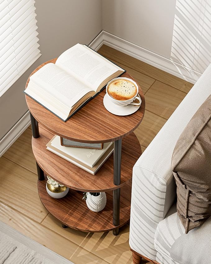 Round Pedestal End Table - Image 4