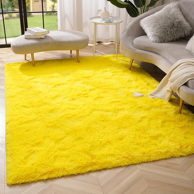 Amearea Premium Soft Fluffy Rug 4x5.3 Feet, Fuzzy Area Rugs by AmeareaDirect