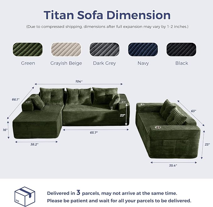 MAXYOYO Modular Sectional Couch - Image 2