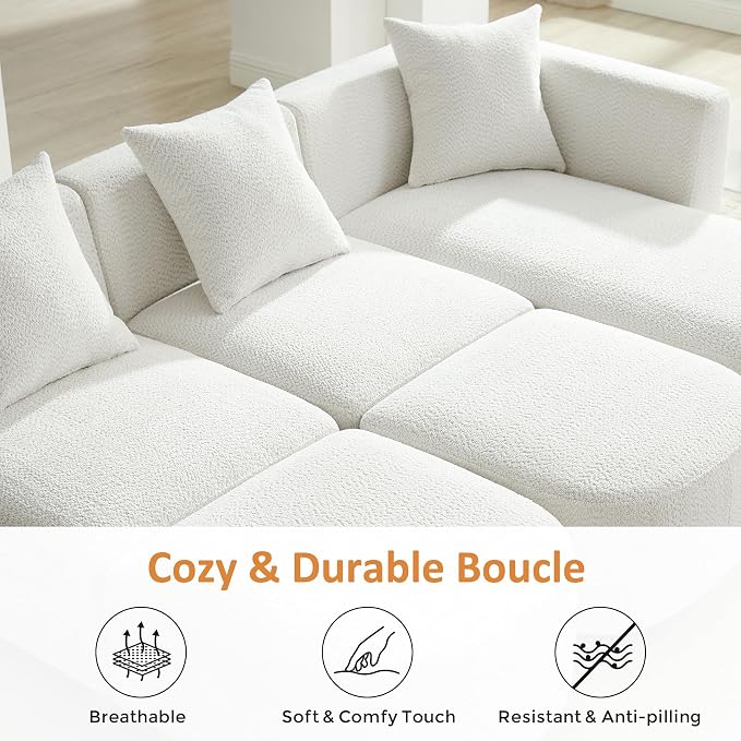 VANOMi 109.84" Modular Sectional Sofa - Image 5