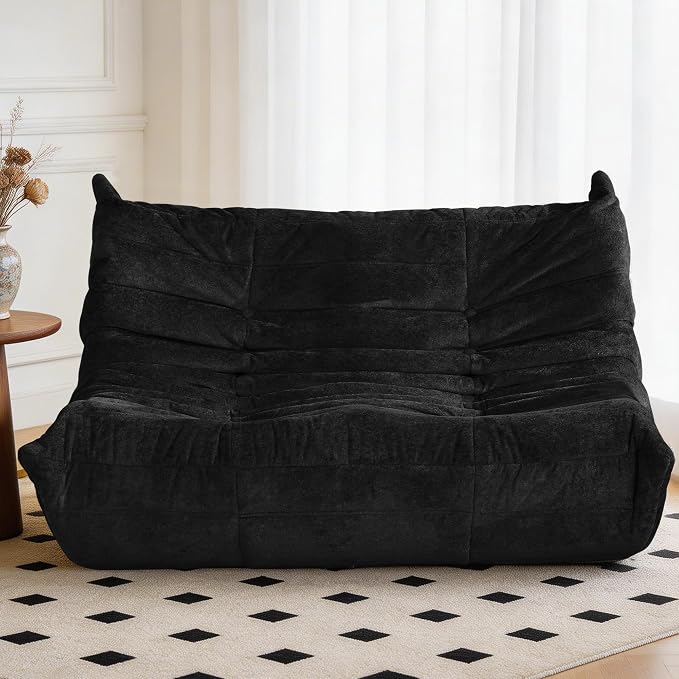 Bean Bag Chair, 2 Seater Lazy Bean Bag Sofa Memory Foam Couch, Giant Bean Bag - Image 6