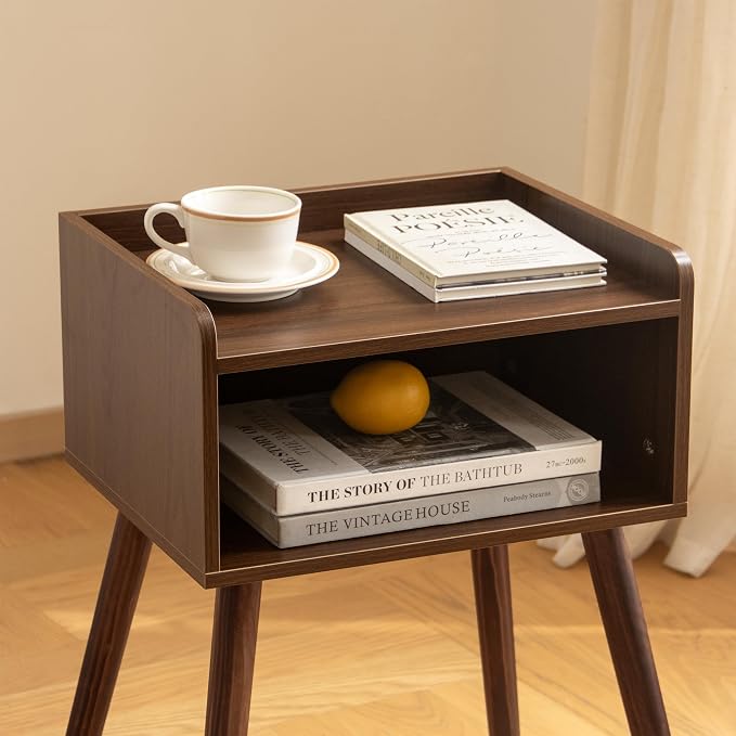 MaxSmeo Small Nightstand, Mid Century Modern Side Table Bedroom - Image 5