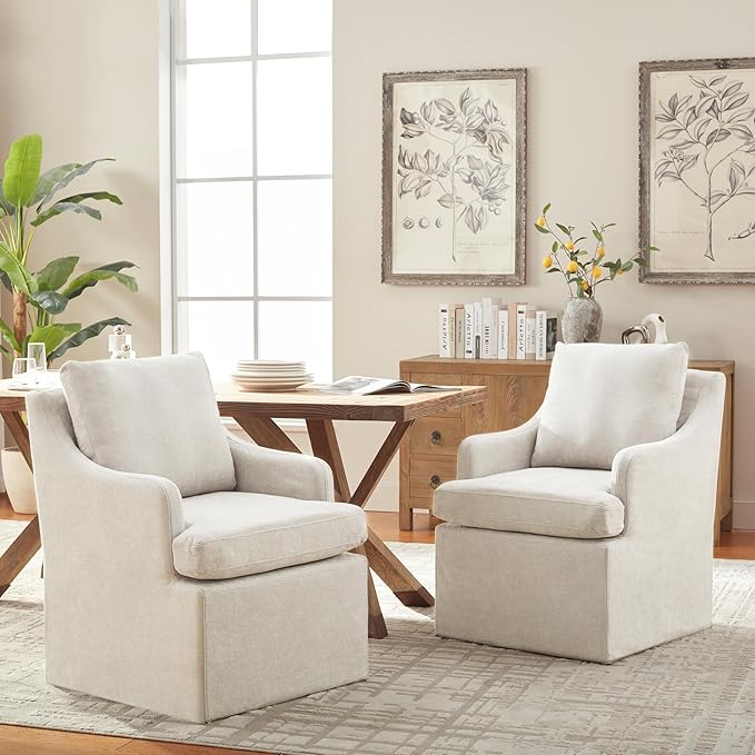 VKNOW Upholstered Dining Chairs Set of 6, Modern Kitchen Chairs Dinner Chairs - Image 6