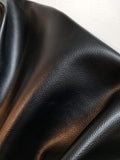Black Soft Faux Vegan PU Leather by The Yard Synthetic Pleather 0.9 mm Nappa by NATLeathers