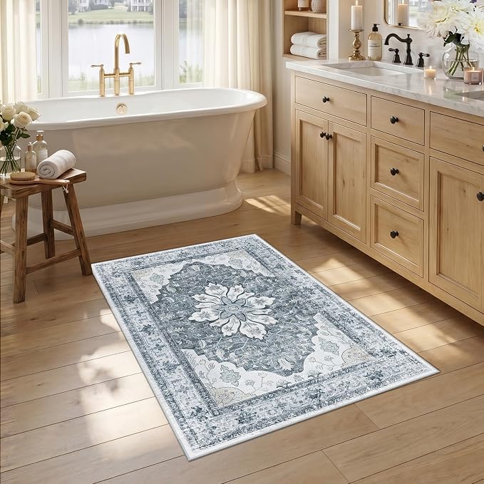 RELEANY Area Rugs 2'6"x4' Kitchen Rugs Entry Rug Small Rugs by RELEANY