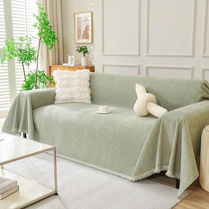 DREAMINGO Sofa Covers Washable Thick Chenille Couch Cover by DREAMINGO