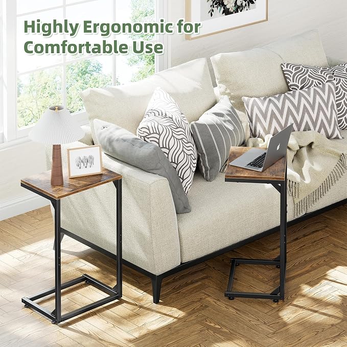 Simple Trending C Shaped End Table, Small Side Table, TV Trays - Image 7