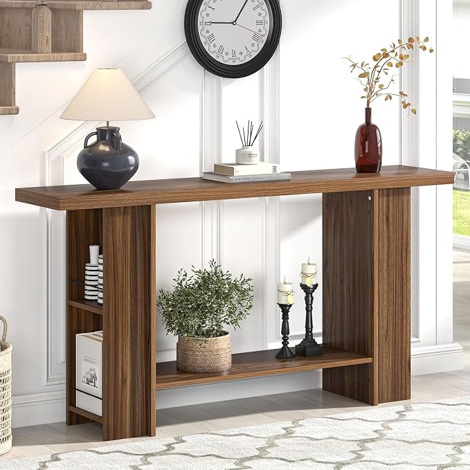 FOLUBAN Entryway Table, Modern Wood Console Table - Image 4