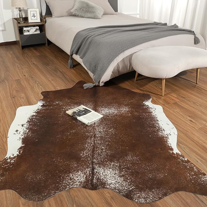 AROGAN Western Decor Faux Fur Cowhide Rug, Large Size Premium Animal Skin Cow - Image 5