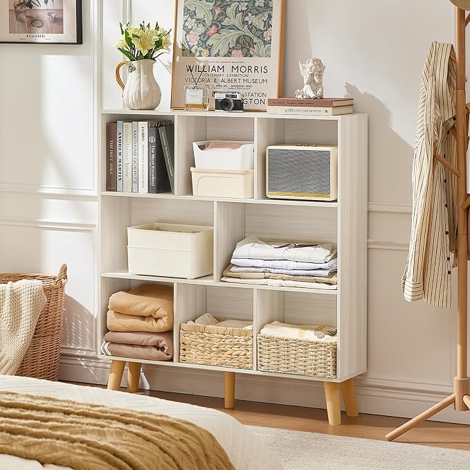 LEYAOYAO 8 Cube Bookshelf, 3 Tier Bookcase - Image 6