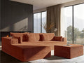 108" Cloud Sectional Couch, Comfort U Shaped Boneless Couch by VYUXWO