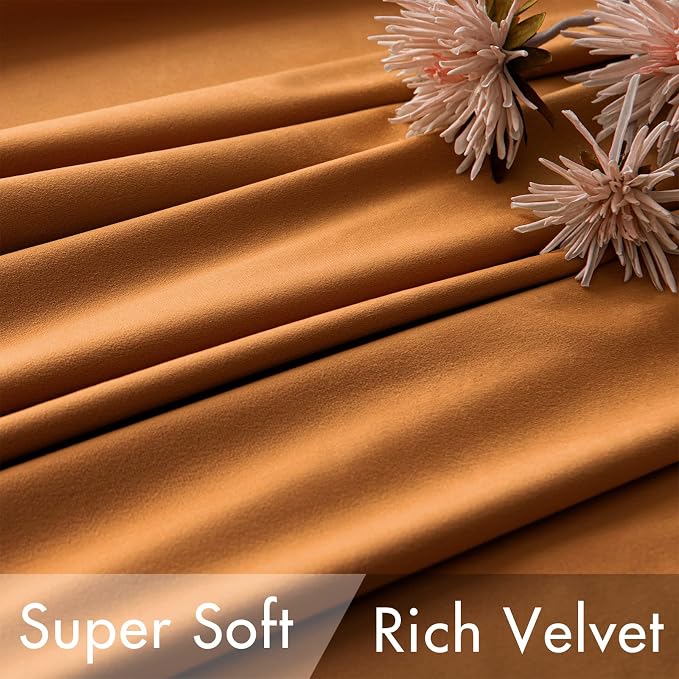 MIULEE Velvet Curtains 90 inches 2 Panels - Image 4