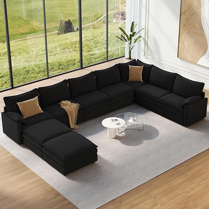 Vesgantti Large Modular Sectional Sofa, Big Comfy Cloud Couch by Vesgantti