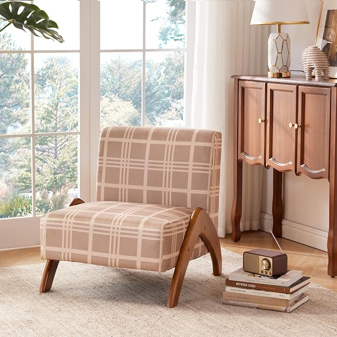 Oversized Accent Chair, upholstered armless mid Century Modern Living Room Chair - Image 6