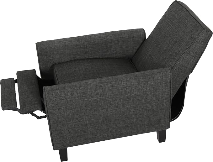 Christopher Knight Home Emmie Fabric Recliner, Moss Gray, Dark Brown - Image 5