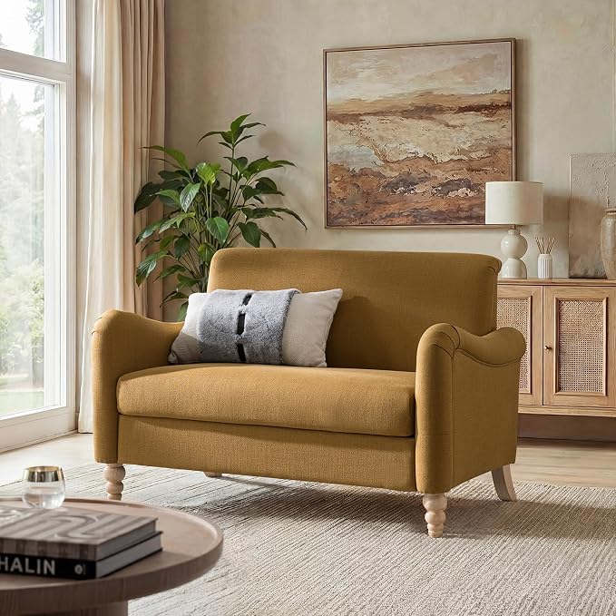 EcoHarbor Living 50.5" Mid-Century Modern Couch, Upholstered Sofa - Image 7