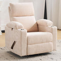 Swivel Rocker Recliner with Adjustable Armrests, Rocking Nursery Chair with by Rhevoy