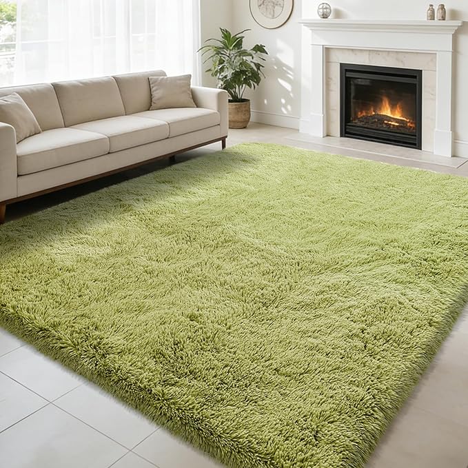 Shag Area Rug for Bedroom 4x6, Soft Fuzzy Rug Non-Shedding Indoor Plush Carpet by yulidayang