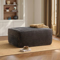 ovios 37" Plush Corduroy Ottoman, Upholstered Cloud Ottoman by OVIOS