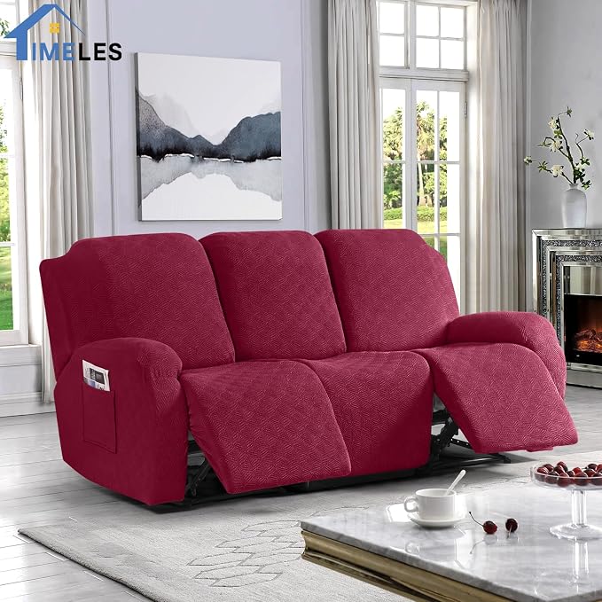 Timeles Recliner Covers for 3 Seater Reclining Couch Covers Sofa Slipcover - Image 7