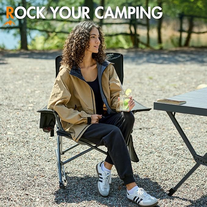 Portal Outdoor Rocking Chair Camping Folding Portable Rocker - Image 3
