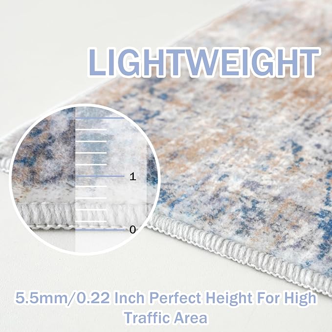 IOHOUZE Abstract Area Rugs 6x9 Ft Washable Rugs - Image 5