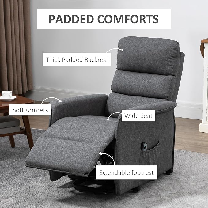 HOMCOM Power Lift Recliner Chair - Image 7