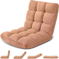 Folding Floor Gaming Chair 14-Poistion Cushioned Adjustable Floor Lazy Sofa by Avocahom