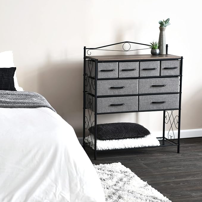 Household Essentials Ashwood Iron Sideboard - Image 2
