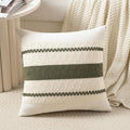 Fancy Homi Set of 1 Boho Olive Green Decorative Throw Pillow Cover 20x20 Inch by Fancy+Homi