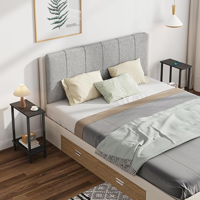 TUTOTAK Small Side Table, Narrow End Table, Skinny Sofa Table, Slim Nightstand - Image 6