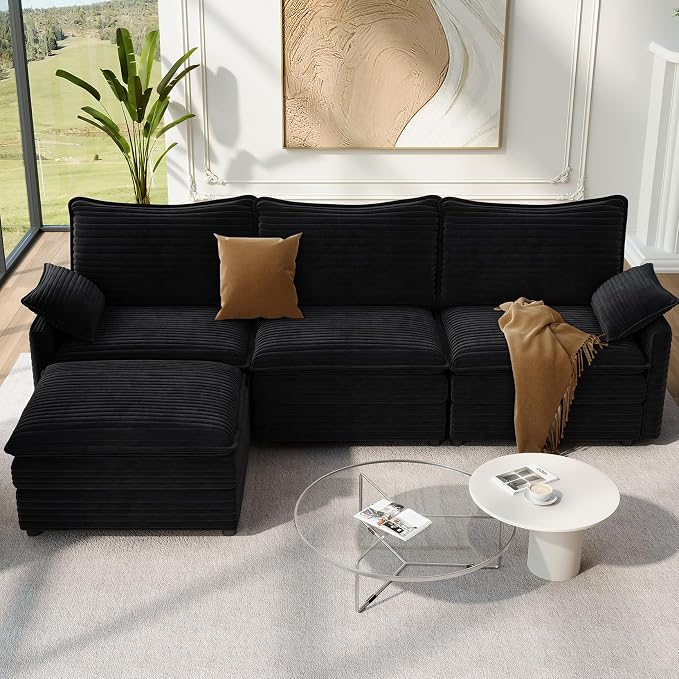 Vesgantti 108" Modular Sectional Sofa, Comfy Cloud Couch by Vesgantti