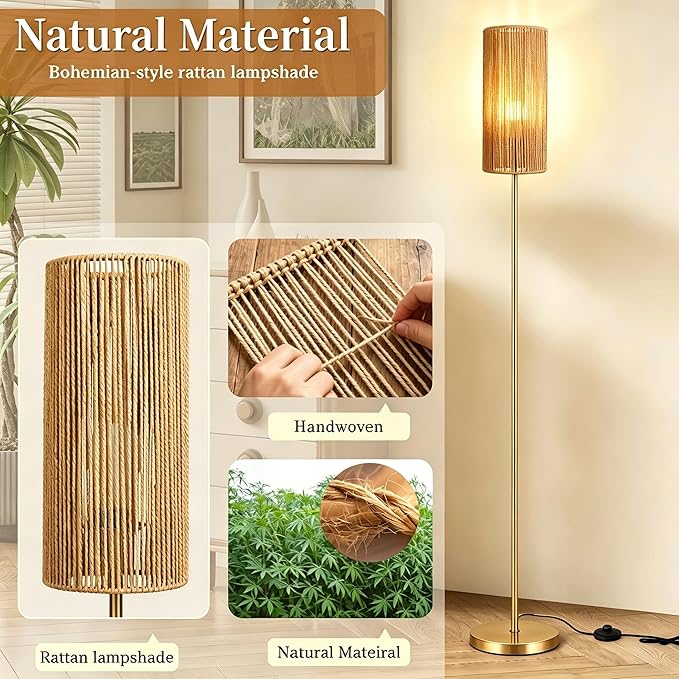 Ruiever Floor Lamp for Living Room, Farmhouse Floor lamp, Modern Standing lamp - Image 7