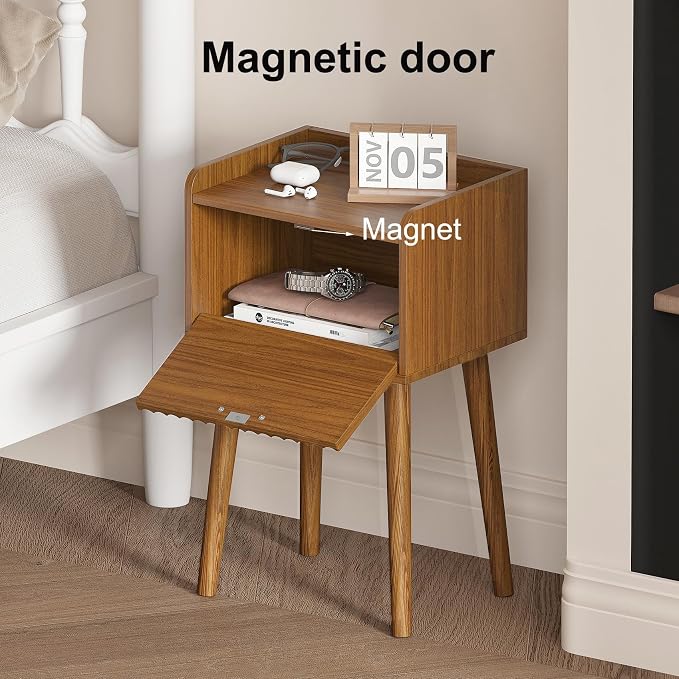 LAATOOREE Small Nightstands Set of 2, Side End Table, Bedside Table - Image 5