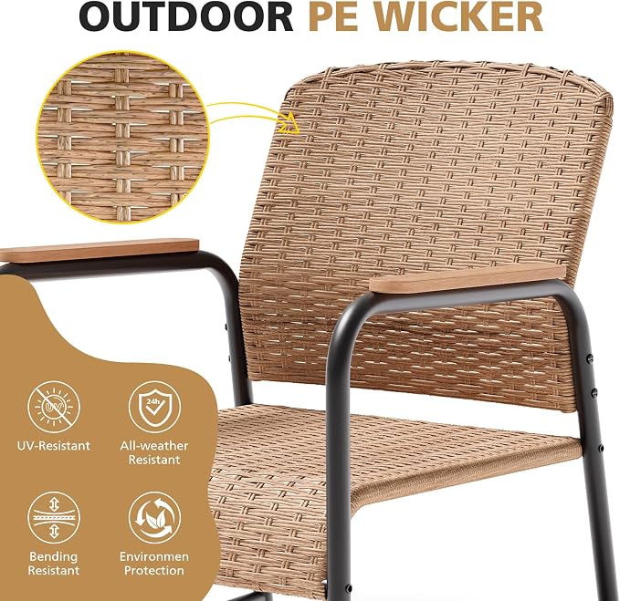 Jing's Villa 3-Piece Outdoor Bistro Set - Image 4