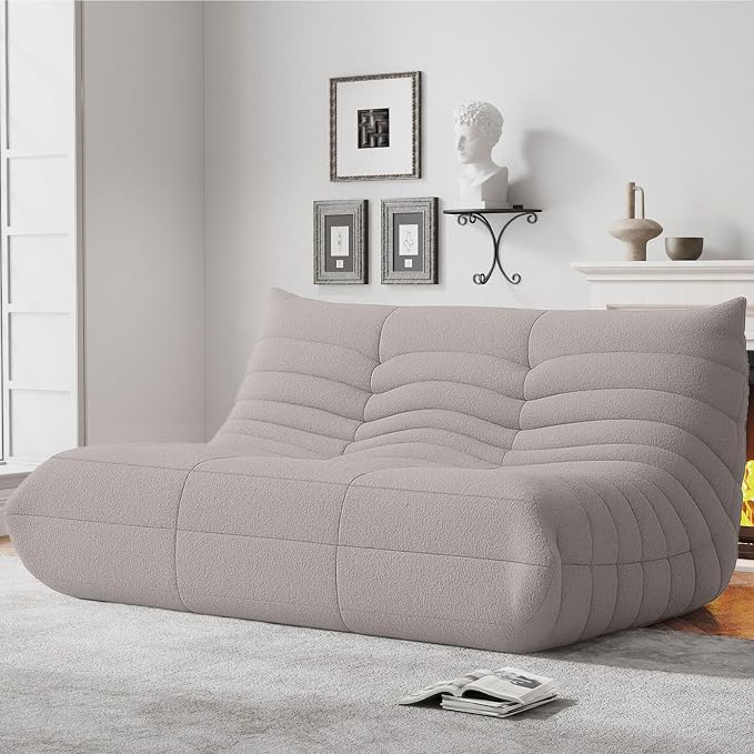 WHGBJA Bean Bag Chairs for Adults, Memory Foam Couch Loveseat Sofa Chair by WHGBJA