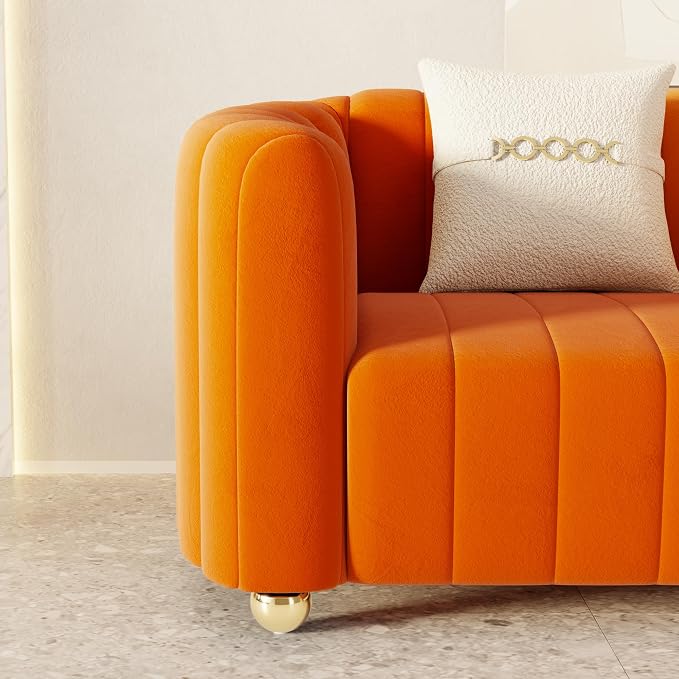 42" Velvet Sofa Chair for Living Room, Modern Single Sofa - Image 4