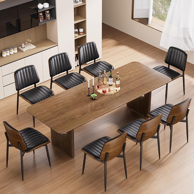 YaFiti Dining Chairs Set of 8, Mid Century Modern Dining Room Kitchen Chairs by YaFiti