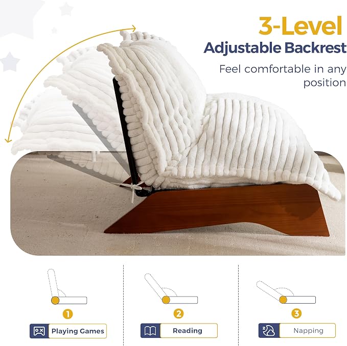 MAXYOYO Adjustable Living Room Chair, 3-Position Bean Bag Chair - Image 3