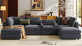 LINSY HOME Oversized Modular Sectional Sofa, Cloud Couch by LINSYHOME
