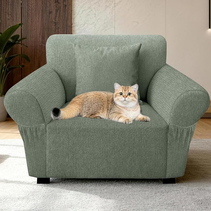 Armchair Slipcover with 1 Pillow Cover - Image 7