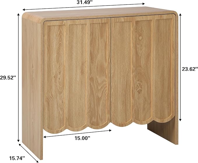 ORRD Sideboard Buffet Cabinet Set of 2, Accent Storage Cabinet - Image 2