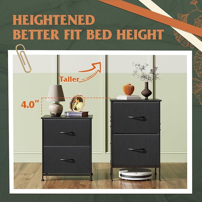 WLIVE Night Stand, Small Dresser - Image 3
