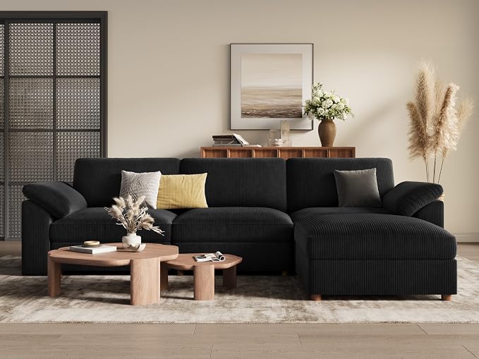 EASE MOOSE Oversized Modular Sectional Sofa, Modern Luxury Large L Shape by EASEMOOSE