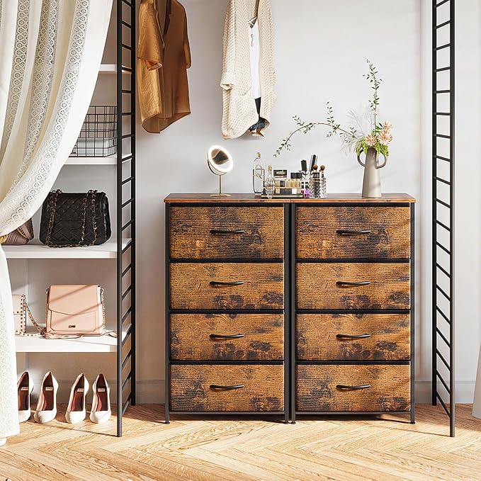 ODK Dresser for Bedroom with 4 Storage Drawers, Small Dresser Chest of Fabric - Image 5